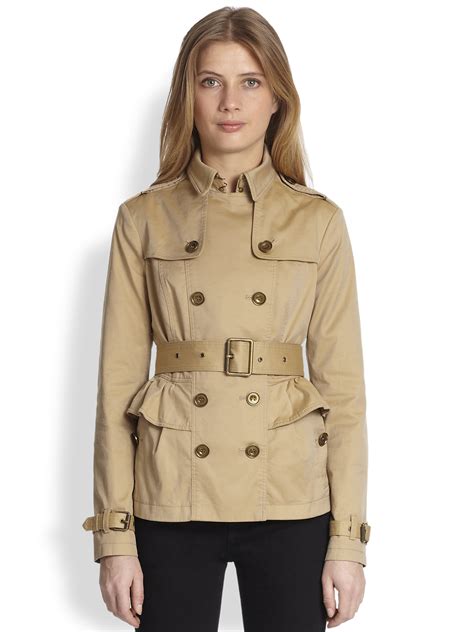 burberry jacket with peplum|burberry trench coat.